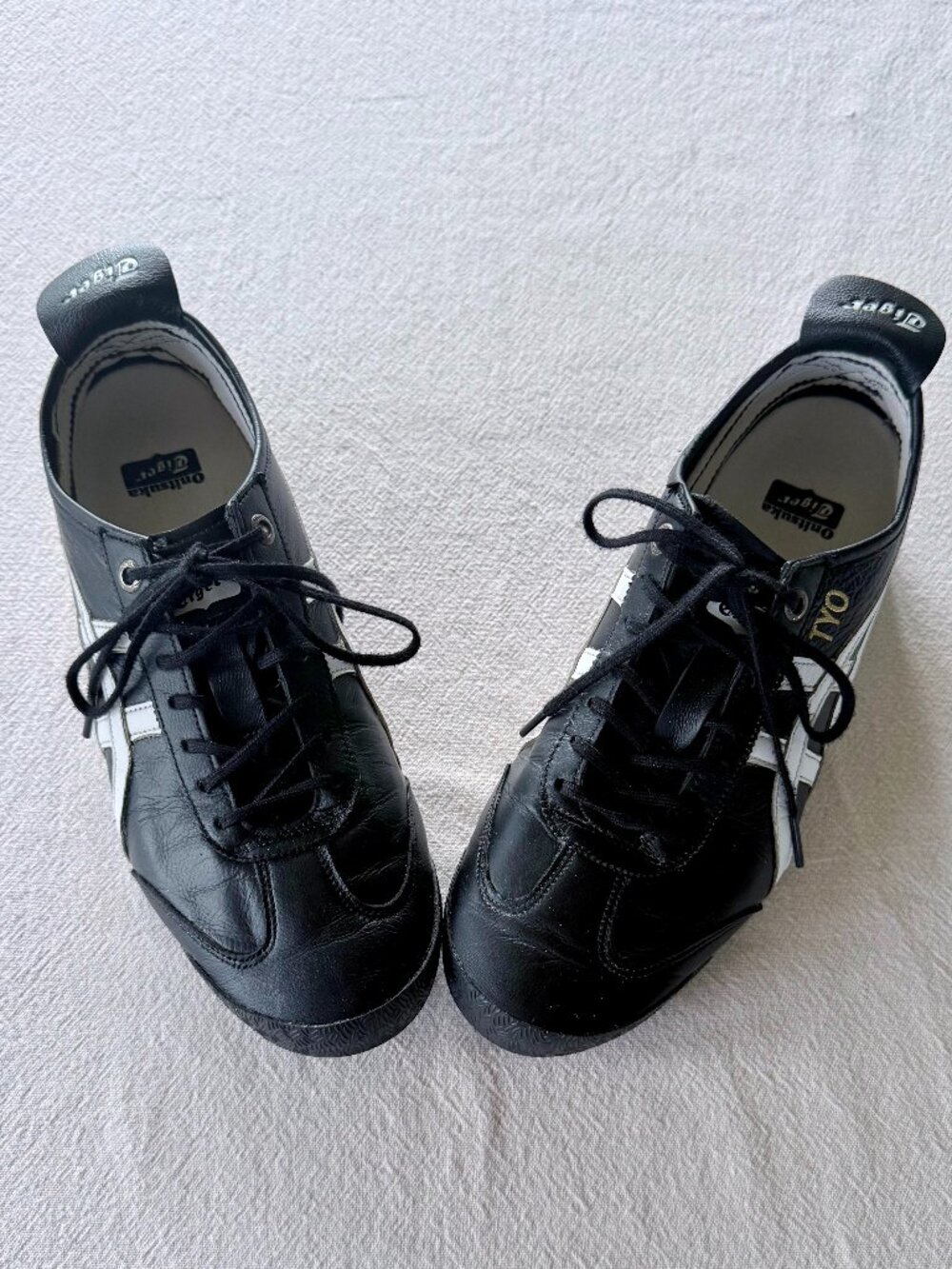 Onitsuka Tiger Mexico 66 Black/White Leather Sneakers Women’s US 6.5 EU 39.5
